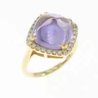 K18YG アメジスト リング 5.05CT