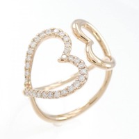 セイレーン アズーロ ハート ダイヤモンド リング 0.15CT