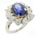 ミキモト サファイヤ リング 3.85CT スリランカ産