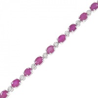 18KWG ルビー ブレスレット 6.10CT