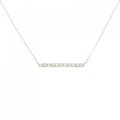 【リメイク】K18YG ダイヤモンド ネックレス 0.15CT
