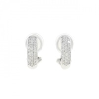 K18WG ダイヤモンド ピアス 0.50CT