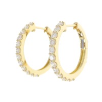 K18YG ダイヤモンド ピアス 0.80CT