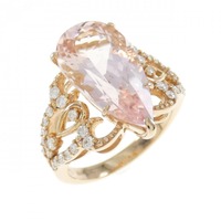 K18PG モルガナイト リング 5.21CT