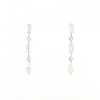 K18WG ダイヤモンド ピアス 0.24CT