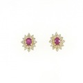 K18YG ルビー ピアス 0.50CT