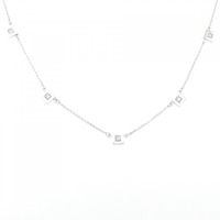 K18WG ダイヤモンド ネックレス 0.07CT