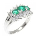 PT エメラルド リング 0.55CT