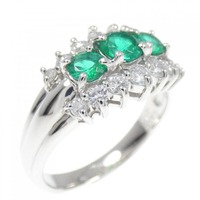 PT エメラルド リング 0.55CT