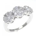 PT フラワー ダイヤモンド リング 1.12CT