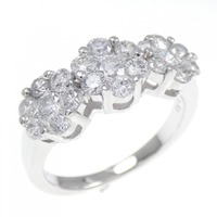 PT フラワー ダイヤモンド リング 1.12CT