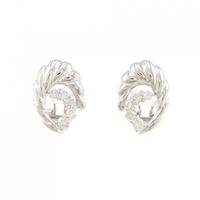 K14WG ダイヤモンド イヤリング 0.32CT