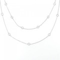 K18WG ダイヤモンド ネックレス 1.10CT