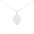 PT ハート ダイヤモンド ネックレス 0.504CT