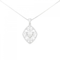 PT ハート ダイヤモンド ネックレス 0.504CT