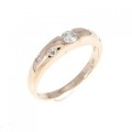 750PG ダイヤモンド ピンキーリング 0.09CT