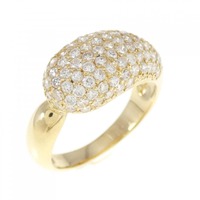 K18YG パヴェ ダイヤモンド リング 1.48CT