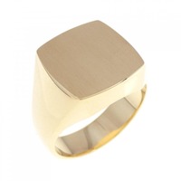 K18YG 印台 リング