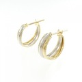 K18YG/PT ピアス