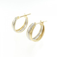 K18YG/PT ピアス