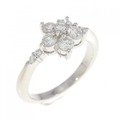 PT フラワー ダイヤモンド リング 0.53CT