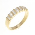 18KYG ダイヤモンド リング 0.39CT