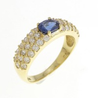 K18YG サファイヤ リング