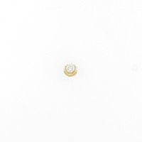 K18YG ダイヤモンド ピアス 片耳 0.08CT