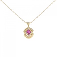 K18YG ルビー ネックレス 0.43CT