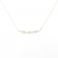 【リメイク】K18YG ダイヤモンド ネックレス 0.10CT