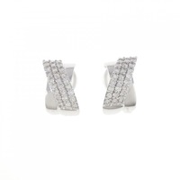 K18WG ダイヤモンド ピアス 1.00CT