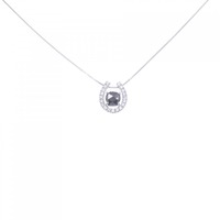 K18WG ホースシュー ダイヤモンド ネックレス 1.24CT
