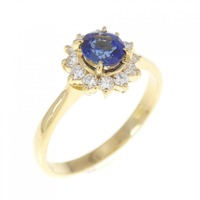 K18YG サファイヤ リング 0.43CT