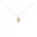 K18YG ダイヤモンド ネックレス 0.15CT