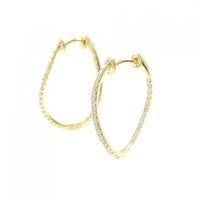 K18YG ダイヤモンド ピアス 0.30CT