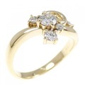 K18YG ダイヤモンド リング 0.38CT