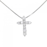 PT クロス ダイヤモンド ネックレス 1.00CT