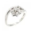 PT フラワー ダイヤモンド リング 0.31CT