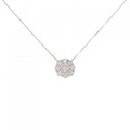 K18WG ダイヤモンド ネックレス 1.10CT