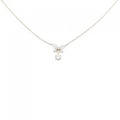 K18YG バタフライ ダイヤモンド ネックレス 0.68CT