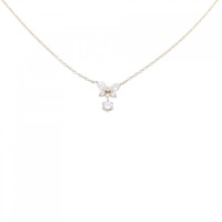 K18YG バタフライ ダイヤモンド ネックレス 0.68CT