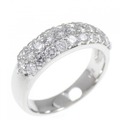 PT パヴェ ダイヤモンド リング 1.02CT