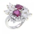 PT/K18YG ルビー リング 2.06CT