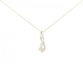 【リメイク】K18YG ダイヤモンド ネックレス 0.15CT