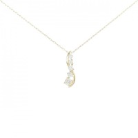 【リメイク】K18YG ダイヤモンド ネックレス 0.15CT