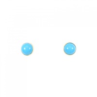 【新品】K18YG ターコイズ ピアス