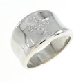 PT クロス ダイヤモンド リング 0.07CT