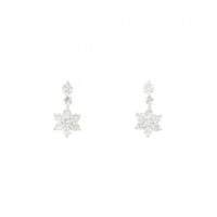 K18WG ダイヤモンド ピアス