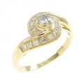 K18YG ダイヤモンド リング 0.10CT