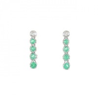 PT エメラルド ピアス 0.62CT